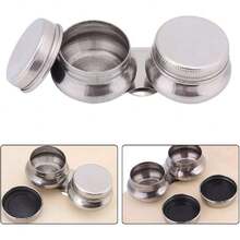 Gran Paleta Doble de Acero Inoxidable Artista Viaje Pintura Contenedor Con Tapa Para Pintura Al óLeo Megilp Trementina Disolvente,40855614 - Multicolor - Ver 5