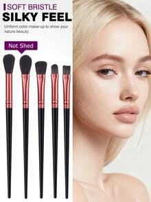 14件套化妆工具套装，包括：12支化妆刷+2个三角粉扑+2个化妆海绵 - 彩色 - 查看 2