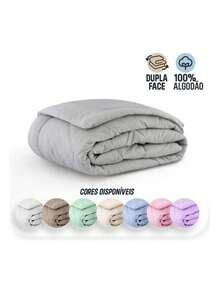 Hypoallergenic Single Duvet, Double-Sided, 100% Cotton, 200 Thread Count - Rose Red - View 3