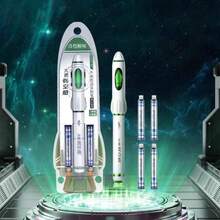 火箭太空舱钢笔，细尖可擦笔，适合3-9年级学生，可填充墨水笔芯，学校书写用品 - 火箭時空艙細尖鋼筆 - 查看 11