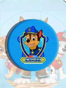 Paw Patrol 1枚/2枚汪汪队系列徽章，包含毛毛、阿奇、灰灰、路马、天天、珠珠、追踪犬、塔克、艾拉、雷克斯、野猫和自由等可爱角色图案。金属材质，款式随机。创意卡通图案徽章，日常穿搭的完美之选。 - 彩色 - 查看 5