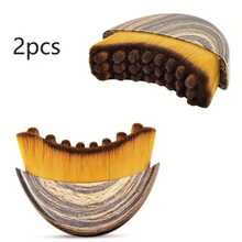 1pc Manual Lymphatic Cleansing Brush | Suitable For Sensitive Skin And Lymphedema, Oval Shaped With Bristles, Easy To Use, Plastic Material - Multicolor - View 4