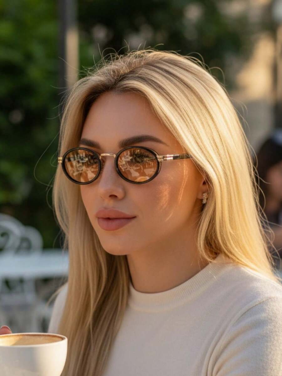 WOMEN'S Y2Y CAT OVAL   LENS - CHAMPAGNE - View 1