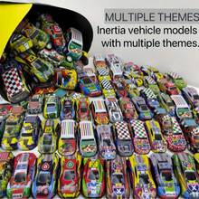 Children's Alloy Car, Tin Car/Alloy Car, Inertial Car Model (Random Packaging Box/Car Style) Packaging Box Racing Car Model Toy Car Set, Mini Simulation Container Car Model Suitable As A Gift For 3-9 Year Old Boys - Multicolor - View 3