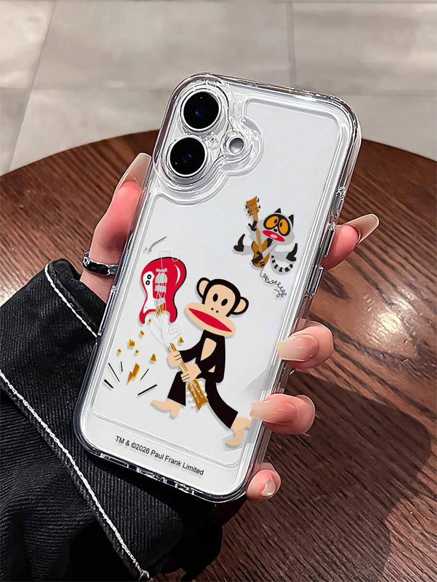 Authorized Paul Frank Transparent Empty Shell Phone Case, Big Mouth Monkey Full Drop Protection Camera, New Model Suitable For IPhone13/14/15/16Pro Max Phone Case - Nhiều màu - Xem 1