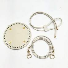 3件套DIY钩编饺子袋配件套装 - 草编饺子袋钩编材料、可调节肩带、拉链仿皮底、手工包装用品、DIY钱包钩编包制作、DIY钱包制作 - 彩色 - 查看 15