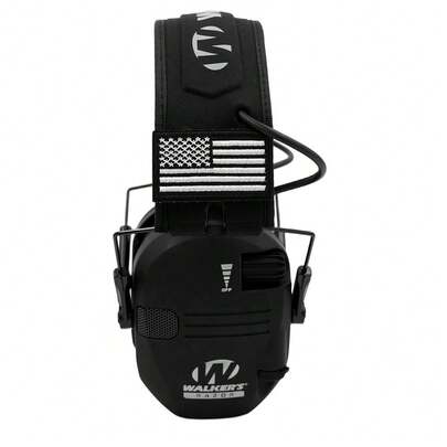 سماعات رأس رفيعة جديدة - مقاومة للضوضاء، حماية سمعية نشطة، عزل الضوضاء، قابلة للطي والتعديل NRR 22 ديسيبل، أذرع سوداء مع غطاء مغناطيسي، تصميم خفيف الوزن مناسب للسفر والاستخدام اليومي