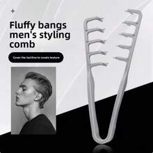 5pcs Men's Styling Combs, Plastic Material, Suitable For Daily Commute, Business Trip, Travel, Office, Dorm Use, Portable And Compact, Easy To Store, Hair Styling, Volumizing Hair Top, Taming Frizz, Creating Texture, Perm, Spiky, Slicked Back, Pompadour, Hair Styling Tool, Men's Hair Styling Essential - Multicolor - View 5