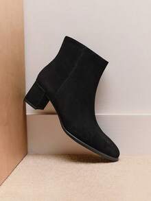 Casual Side Zipper Office - Black - View 6
