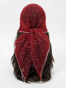 1条春季畅销新款75厘米方形丝巾，百搭时尚头巾，装饰丝巾，时尚百搭 - 彩色 - 查看 11