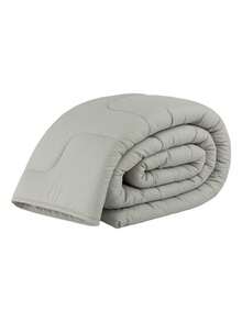 Hypoallergenic Single Duvet, Double-Sided, 100% Cotton, 200 Thread Count - Gris - Ver 4