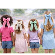 Organza Ribbon With Glitter Tips - Baby Blue - View 5