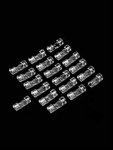 20pcs/50pcs Self-Adhesive Cable Clips, Wire Organizer Holders, Data Cable Tie Mounts, Cord Clips - Clear - View 2