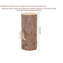 1个仓鼠笼玩具躲藏小屋。仓鼠玩具树洞隧道咀嚼玩具宠物用品。小型动物爬行隧道景观宠物用品 - 均碼 - 查看 6