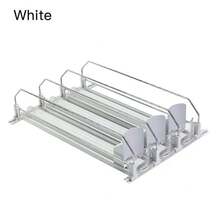 Stackable Can Rack Organizer - White-3 Rows - View 9