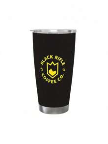 20oz Black Rifle Coffee Company Stainless Steel Travel Mug - Vacuum Insulated, Durable 304 Stainless Steel, PS Lid, For Hot & Cold Beverages, Ideal For Home, Office, Camping, And Outdoor Adventures, Office Coffee Cup| Full Print Design| Durable Construction, Coffee Bar Accessories - 白色 - 查看 3