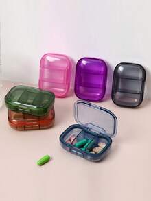 1pc Mini Pill Storage Box - Ultra Compact, 3 Compartments, Dust-Proof, Medication Manager, Easy To Take Daily - Portable And Lightweight Design, Suitable For Travel Or Home Use - Multicolor - View 11