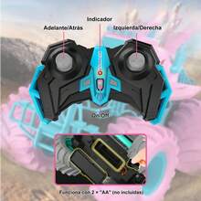 ¡RecomendadoCoche Anfibios de Control Remoto, Shark Carro Todoterreno1:18 4x4, Playa Juguetes Camiones RC Impermeables de 2,4 GHz, para Niños de 3 4 5 6 7 8 Años de Regalos (Rosa)¡Top de Temporada - Rosa - Ver 4