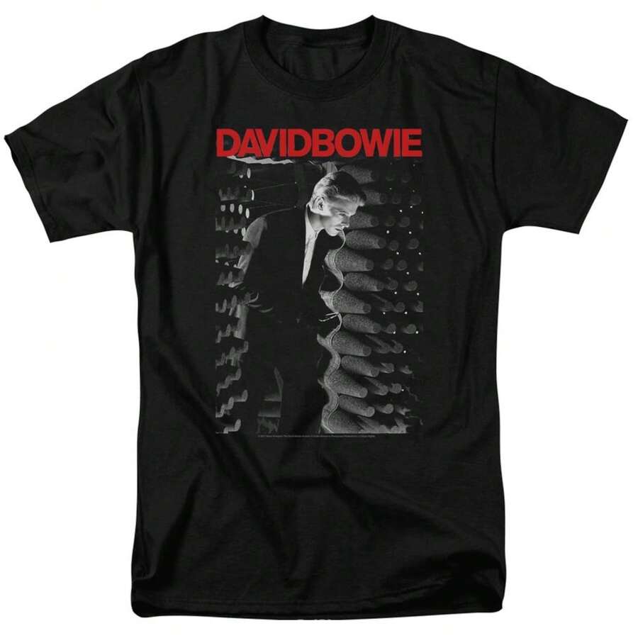 Officially Licensed Da Vid Bowie Station To Station Shirt Iconic Album Era Graphic Tee For Fans - 黑色 - 查看 1