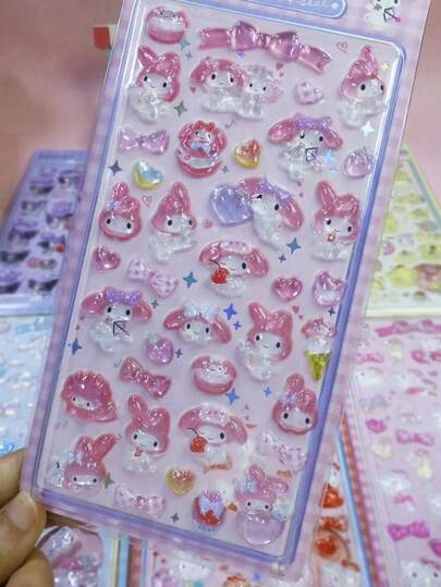 这款3D贴纸具有立体塑形效果，能为孩子们的DIY项目打造三维浮雕效果。它们既有趣又美观，色彩鲜艳，是DIY项目和手工制作的理想之选。可以贴在笔记本电脑、智能手机、水瓶等物品上。