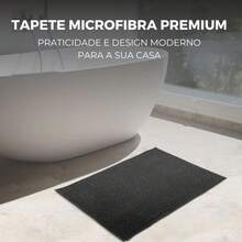 DECASATEXTIL Tapete Banheiro Microfibra Antiderrapante Grande Bolinha Macarrão Várias Cores e Tamanhos - Bege - Visão 5