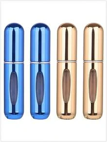 5 件/4 件/3 件/2 件/1 件 5ml 可再填充香水瓶、便携式可再填充香水雾化器瓶、可再填充香水旅行喷雾瓶、迷你便携式空液体容器、旅行必需品、海滩旅行收纳袋、适用于香水、女士香水，适合度假、露营、度假、返校