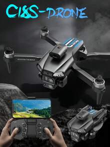 Drone C18S, Evitación inteligente de obstáculos, Motor sin escobillas, Fotografía aérea HD, Quadcopter, Plegable, Aeronave de control remoto, Color de accesorio aleatorio - Multicolor - Ver 11