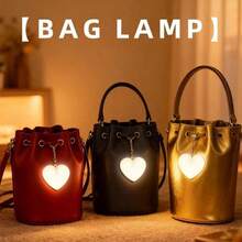 1pc Heart-Shaped LED Sensor Light, USB Rechargeable Keychain Light, Romantic Atmosphere Night Light, Suitable For Wallet, Pet, Bedroom, Handbag Decoration, Suitable For Thanksgiving, Valentine's Day, Mother's Day, Can Be Used As Holiday Gift. - Multicolor - View 4