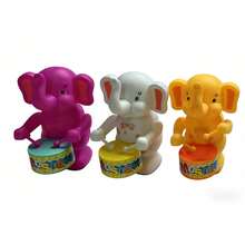 1pc Random Color Clockwork Drumming Rabbit Toy - Multicolor - View 15