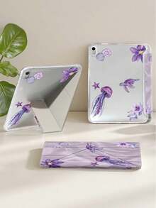 Marine Creatures Sea Turtles And Octopuses Pattern Tablet Case Compatible With Air 11-Inch M3 2025 / M2 2024, Air 5th Generation 2022 , (A16) 11 Inch 11th Generation 2025,Compatible With Samsung Galaxy Tab,Kindle Paperwhite 12th Gen 2024, Clear Back ,Fashion Pattern Protective Case,Autlueomatic Sleep And Wake-Up Function, Airbag Protection, Suitable For Gifts And Office Use - Multicolor - View 5