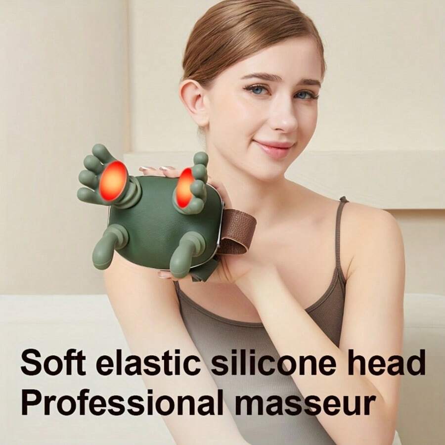 Massager Master N7 Portable Massager - 3 Modes And 2 Temperature Settings, Suitable For Neck, Shoulder, Back And Leg, Cordless, Plastic Material, Suitable For Office/Workplace, Also Suitable For Elderly