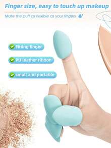 4/6/8PCS Makeup Tools Set Including:Makeup Sponges+Mini Air Cushion Powder Puffs - Multicolor - View 7