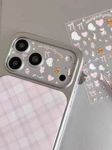 1pc INS Creative DIY Lens Protector Tempered Glass Film Sticker Compatible With IPhone 11 Pro Max/12 Pro Max/13 Pro Max/14 Pro Max/15 Pro Max/16 Pro Max/17 Pro Max - Multicolor - View 7