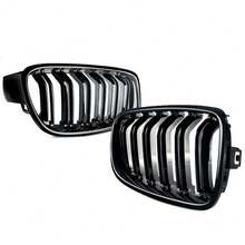 Glossy Black Front Kidney Grille Grill For BMW F30 3series 320i328i 2012-2018 WR - A - View 10