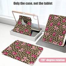 1pc 360° Rotating Stand Flip Protective Case With Pen Slot, PU Leather Case With Auto Sleep/Wake Function, Compatible With Hono, Matepad, Redmi, OPPO, VIVO, Apple, Suitable For Back To School, Valentine's Day - Multicolor - View 8