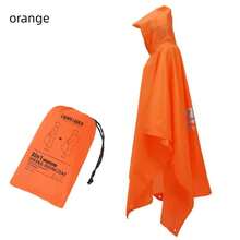 Chubasquero de exterior 3 en 1, para senderismo, montañismo, a prueba de viento y agua, para ciclismo, impermeable de nailon multifuncional de emergencia, artículo lindo - Multicolor - Ver 11
