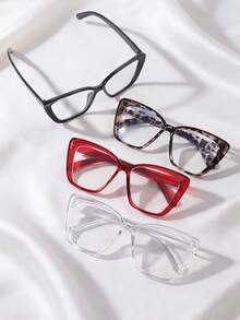 4 款时尚猫眼眼镜，大镜框，百搭、贴合、时尚、精致。 - 彩色 - 查看 5