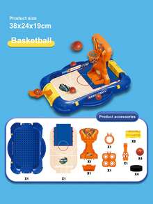 Juegos de mesa divertidos y temáticos para niños, que incluyen baloncesto, fútbol, hockey, bolos y juegos de mesa. Estos juguetes interactivos multijugador no solo brindan entretenimiento, sino que también ayudan a mejorar la coordinación mano-ojo y las habilidades motoras finas de los niños. Adecuado para usar en el hogar, la oficina y el dormitorio. - Multicolor - Ver 9