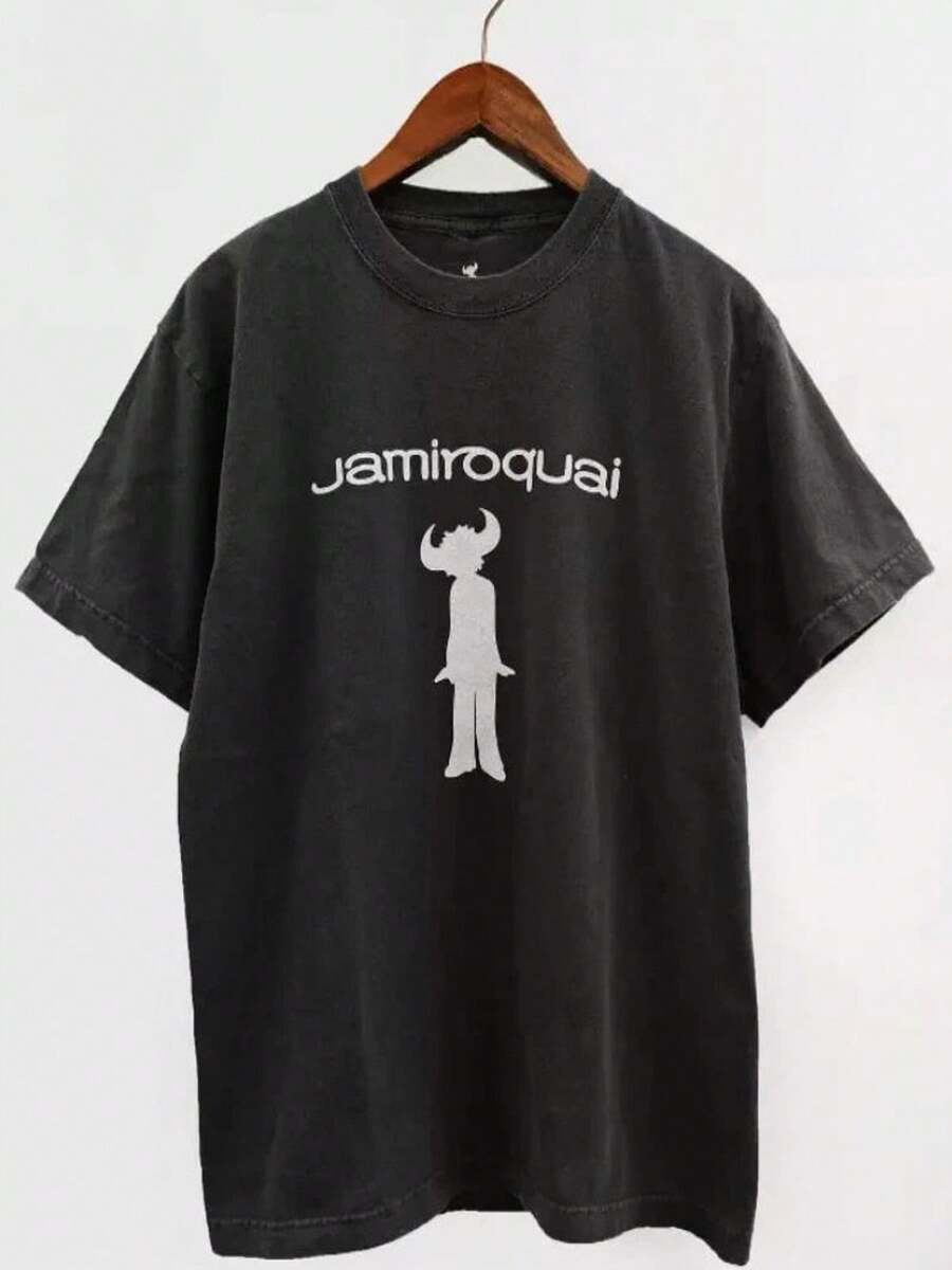 Jamiroquai Band 90s Graphic Short Sleeve Unisex New Black T-Shirt S-3XL - màu đen - Xem 1