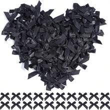 (200pcs/100pcs/50pcs/Pack) 4cm Assorted Color Ribbon Bows, For Gift Wrapping And Making Hair Clips/Headbands - Multicolor - View 47