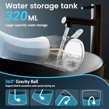 irrigadores bucales hilo dental eléctrico para adultos y niños, palillos dentales de agua, limpieza portátil de viaje, cuidado dental con bolsa - Blanco - Ver 3