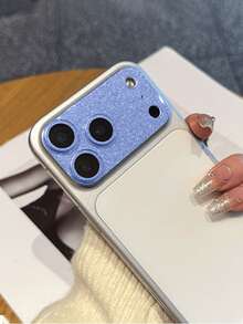 For IPhone 17 Pro Max/17 Pro, Glitter Luxury Camera Lens Film, Full Coverage One-Piece Metal Dust-Proof Anti-Fall High-Definition Exclusive Protective Film - Blue - View 10