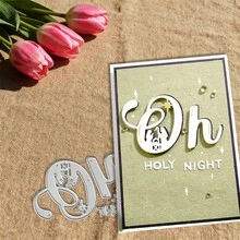 Creative Prayer Dies, DIY Scrapbooking Album And Embossing Stencil, Greeting Card Making Tool, Card Paper Cutting Crafts ,Gift Card Making Template Die Cuts. - Silver - View 5