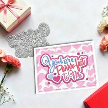 创意英文字母模具，DIY剪贴簿相册和压花模板，贺卡制作工具，卡片纸切割工艺品，礼品卡制作模板模切。 - 銀色 - 查看 5