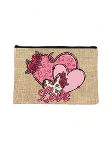 高尔夫印花化妆包 - 轻便无异味涤纶旅行洗漱包，卡通趣味多功能帆布包，充电器收纳包，旅行必备化妆包，化妆品、化妆和旅行必备轻便接待包，青少年完美礼物，生日和旅行配件，节日礼物 - 彩色 - 查看 11