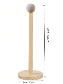 1 Wooden Hair Accessory Organizer With A Rack, Hair Bands With A Rack, Ribbon Organizer, Hair Accessory Storage Rack, High Quality Hair Accessory Display Rack, Suitable For, Living Room, Display Cabinet School, Party, The Best Choice For Birthday, Wedding, Gathering, And Also A Perfect Gift For Colleagues, Friends And Family, The Best Choice For To School Season. - Multicolor - View 5