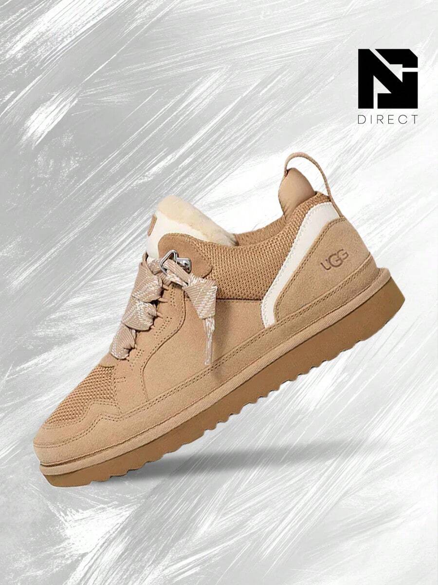 UGG Lowmel Sand (Kids)– Big Kids Lifestyle Sneakers – Shoes For Youth/Women - Vintage -Autumn & Winter & Spring & Summer- Classic Warm Shoes, Comfort & Cozy-Home To Casual Urban Outings- Easter Gift –1152410K SAN - 沙 - 查看 1