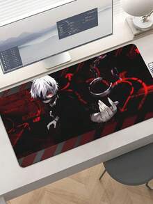 Gaming Mouse Pad, Large Extended Desk Mat With Non-Slip Base, Anti-Fray Stitched Edges, Desk Accessory For Gamers, PC Enthusiasts, Streamers, And Anime Fans - White - View 2