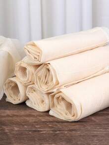 Premium Unbleached Cotton Muslin Fabric - 100% Natural Cotton, Suitable For Cooking, Cheesemaking, Baking And Cold Brew Coffee - Extra Fine Texture, Reusable Muslin Cloth With Hemmed Edges, Lint-Free Kitchen Supplies, Available In Multiple Sizes - Multicolor - View 3