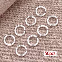 30/50pcs 5 Sizes 18K Gold Plated Open Jump Rings 4/5/6/8/10mm Flat Round Jump Rings Metal O Rings Split Round Ring For Jewelry Bracelet Earring Keychain - Multicolor - View 21